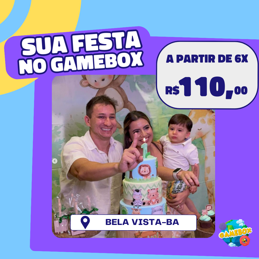 FAÇA SUA FESTA NO GAMEBOX!