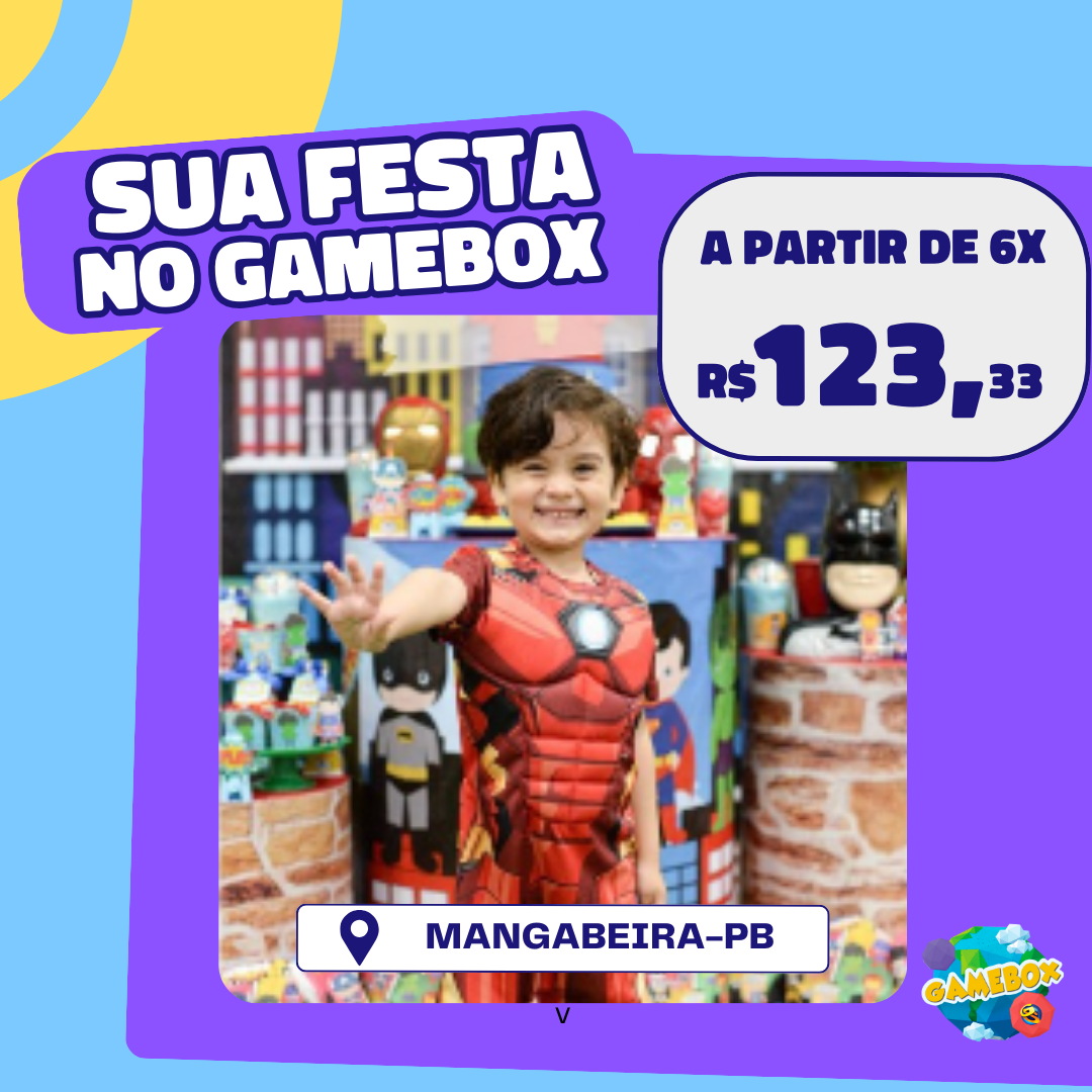 FAÇA SUA FESTA NO GAMEBOX